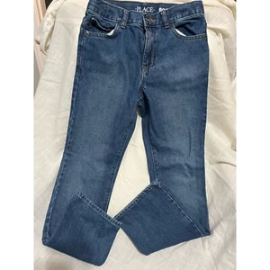 Children Place Boys Bootcut Elastic Adjustable Waist Jeans Size 12S - Picture 1 of 2