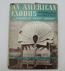 Dorothea Lange An American Exodus Photography 1939 First Edition w/ Dust Jacket - Imagen 1 de 19