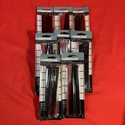 8 paquetes - agitadores de bebidas Farberware vintage / paquetes de 22 quilates / 176 varillas de agitación en total Foto 1 de 4