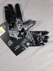 Under Armour F7 Football Receiver Handschuhe schwarz/silber, Klebegriff Herren Medium - Bild 1 von 3