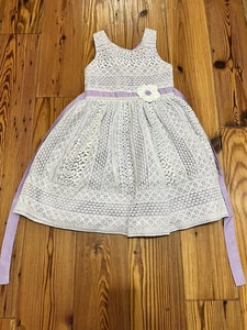 Jona Michelle Lace Floral Special Occassion Dress, Girls size 7 - Picture 1 of 12