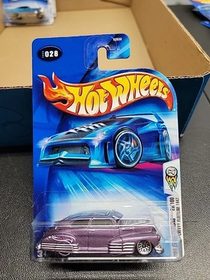 Chevy Fleetline 1947 lavanda Hot Wheels #28 primeras ediciones 2004 28/100 con cordones Foto 1 de 3
