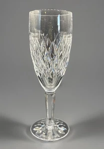 VINTAGE WATERFORD CRYSTAL Slane Fluted Champagne Glass w/ Cut Base 7 3/8" - Picture 1 of 6