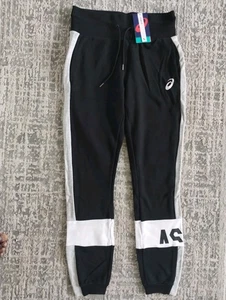 Asics Women's Performance Black Colorblock Joggers - Medium  - Picture 1 of 4