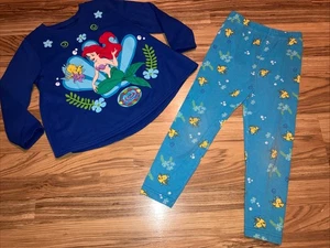 RARO Conjunto Vintage Años 90 Disney Sirenita Ariel y Platija Niñas Talla 6 - Imagen 1 de 10