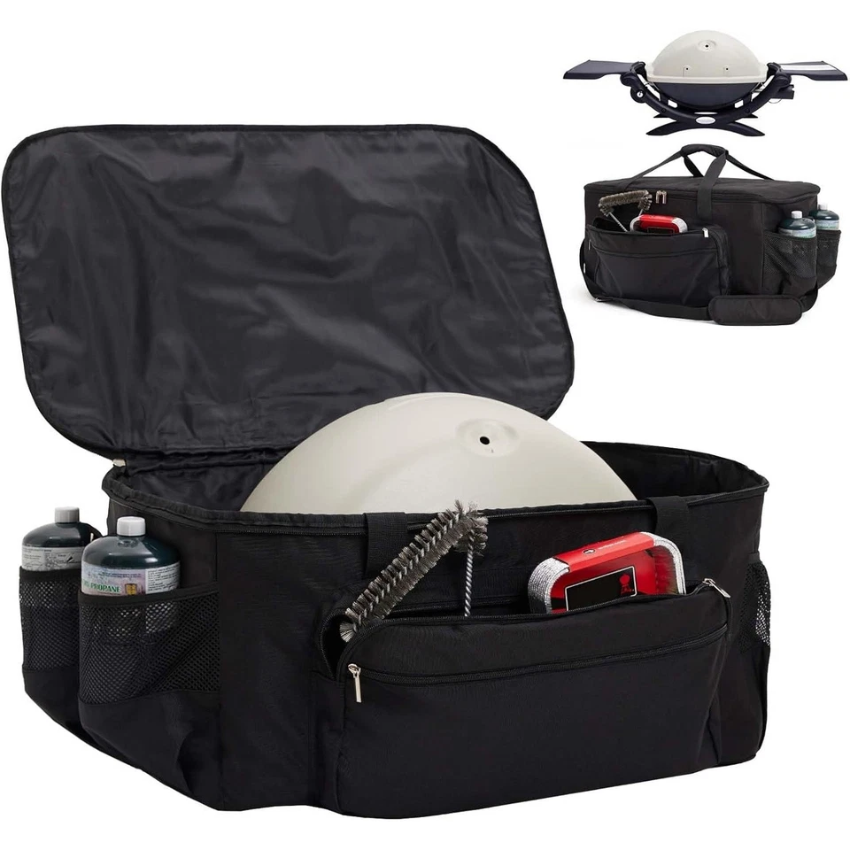 Bolsa de transporte para parrilla para Weber Q1200 Q1000 Q1400 estuche resistente al agua Foto 1 de 4