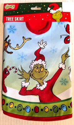 Dr. Suess The Grinch Max Cindy Whoville 18" Christmas Tree Skirt - Image 1 of 3