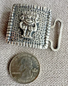 VINTAGE 900 SILBER STAMMESGOTT GÜRTELSCHNALLE EINZIGARTIG SEHR SELTEN 25 GRAMM - Bild 1 von 15