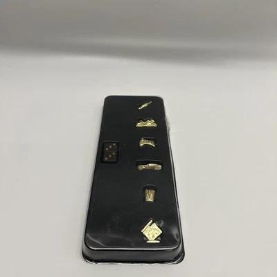 Monopoly Empire Replacement Pieces Parts - 6 Gold Tokens & Black Dice never used - Image 1 of 4