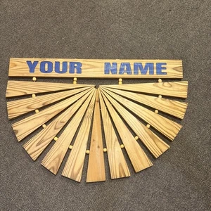 Snowburst wooden doormat - Picture 1 of 5