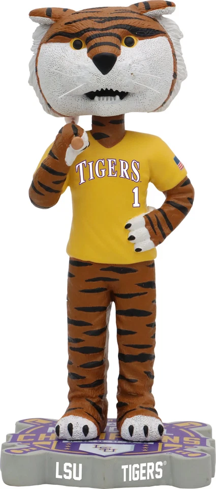 Mike The Tiger LSU Tigers 2023 College World Series National Champs Bobblehead - Image 1 of 1