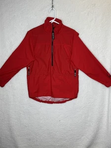 Sierra Designs Pullover Jacket Mens Small Red Half Zip Windbreaker Outdoor USA - Picture 1 of 23