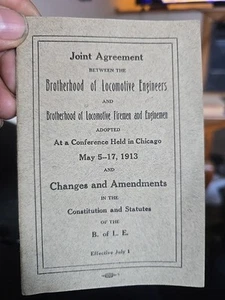 Constitution Changes, Brotherhood of Locomotive Engineers, Firemen, May 1913 - Picture 1 of 4