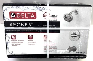 Cabezal de bañera y ducha Delta Becker plateado 144891-SP - Imagen 1 de 3