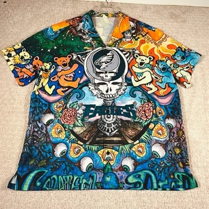 Grateful Dead X NFL Philadelphia Eagles Trendy Hawaiian Shirt Mash Up Herren 2XL - Bild 1 von 18