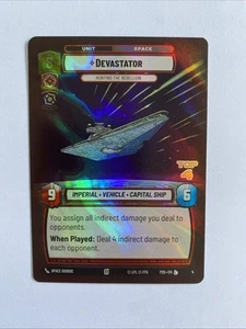 Star Wars Unlimited Jump To Lightspeed Devastator Store Showdown Top 4 Promo - Picture 1 of 1