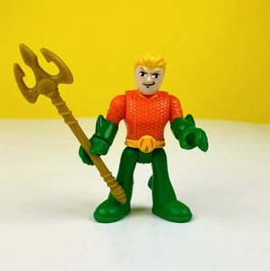 Fisher-Price Imaginext DC Super Friends Classic Aquaman Figure w/ Trident s12 - Picture 1 of 5