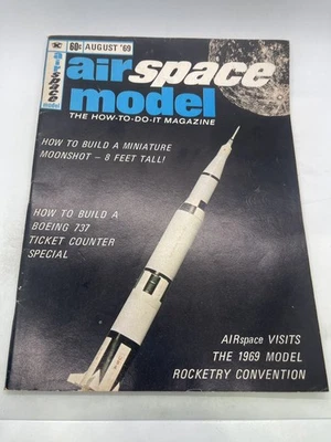 Airspace Model Magazine August 1969 Vol 1 No 4 Moonshot Boeing 737 OLR - Image 1 of 3