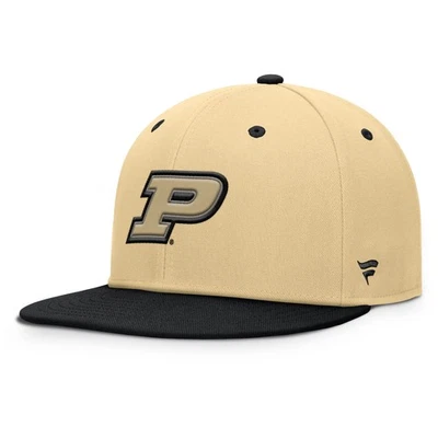 Sombrero ajustado de equilibrio para hombre Fanatics caqui/negro Purdue Boilermakers Foto 1 de 4