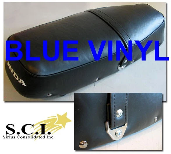 HONDA CB160 CL160 SPORT SEAT COVER BLUE WITH WHITE LOGO 1965 - 1969 - Image 1 of 4