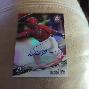 2016 Bowman Platinum Top Prospects Auto Victor Robles #TPA-VR Auto - Picture 1 of 2