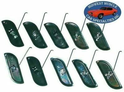 Ford 7/8"-2-1/8" Body Fender Door Trim Moulding Molding Push In Clips 10pcs O - Image 1 of 4