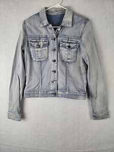 Kut From The Kloth Denim Jean Jacket Size M Cotton Blend Blue - Picture 1 of 12
