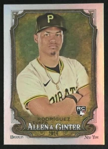 2024 ALLEN & GINTER HOT BOX SILVER FOIL RC EBDY RODRIGUEZ #2 Baseball PIRATES - Picture 1 of 2