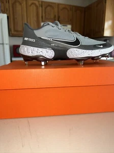 Nike Alpha Huarache Elite 3 Low Baseball Cleats Mens 7 Grey CK0746-011 - Picture 1 of 5