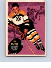 VINTAGE HOCKEY CARD 1961-62 TOPPS  BOSTON BRUINS  EARL BALFOUR   NO1273