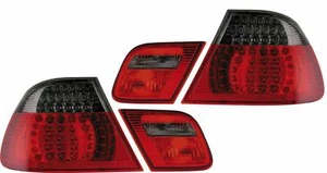 Back Rear Tail Lights Lamps Red-Black LED Pair For BMW E46 Coupe 1999-03 - Picture 1 of 3