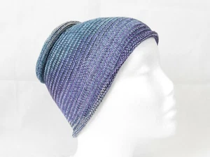 Fair Trade FABULOUS! Nepalese Striped Hippy Headband Blue Multi Colour - Picture 1 of 4
