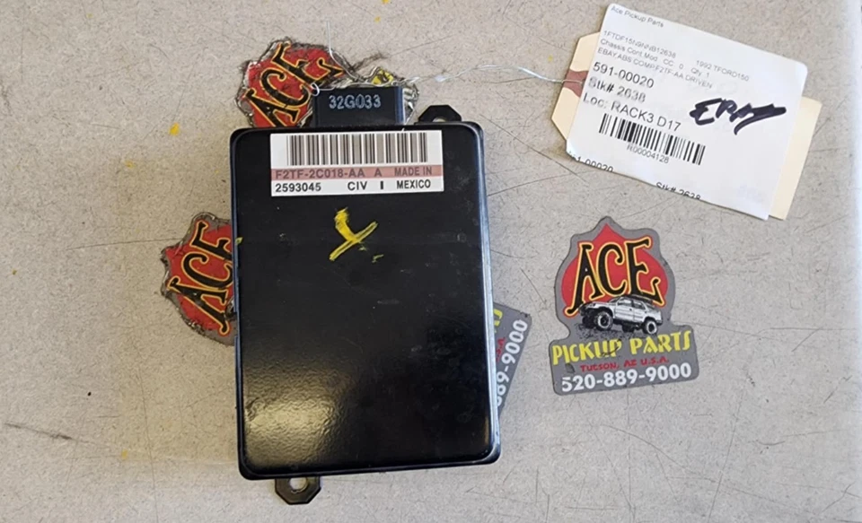 92 FORD F150 F250 F350 F450 PICKUP 92 Bronco ABS Control Computer F2TF2C018AA - Imagem 1 de 4