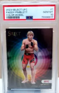 2023 Select UFC PADDY PIMBLETT Color Wheel #1 PSA 10 GEM MINT - Picture 1 of 2