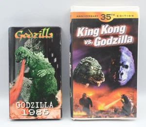 Lot of Vintage Godzilla 1985 & King Kong VS. Godzilla 35th Anniversary VHS - Picture 1 of 4
