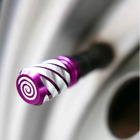 Honda XL 700 V Transalp Purple Spiral Valve Caps Pair