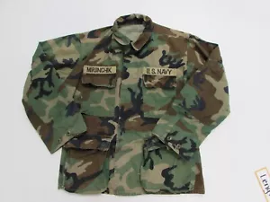 Vintage Military Uniform Camo Coat Jacket Shirt Size Men's Medium Short - Picture 1 of 8