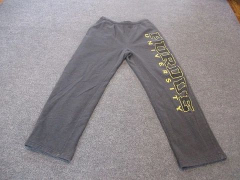 Purdue University Sweatpants Adult M Gray Spell Out Joggers Knit Casual Mens Cover