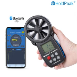 Digital Anemometer Weather Station Air Wind Speed Meter Gauge Bluetooth 30M/s UK - Picture 1 of 9