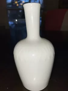 Flawless Royal Copenhagen Denmark 1947 Art Nouveau Vase White #3599 6.75” - Picture 1 of 5