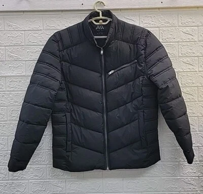 New Andrew Marc Winslow Packable Moto Full Zip Jacket Black Size Medium - Image 1 of 4