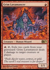 MTG Grim Lavamancer EXC-LAVAMANTE Ruthless-m12-Magic