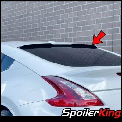 Rear Window Roof Spoiler w/ Center Cut Fits: Nissan 370z 2009-2020 284RC - Image 1 of 4