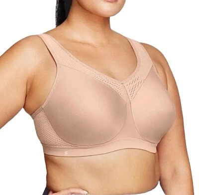 ¡Sujetador deportivo Glamorise 38E Elite WonderWire Performance bronceado! ¡NUEVO! Foto 1 de 4
