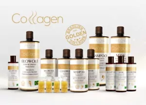 Brazilian Golden Collagen Hair Conditioner Nutrition Growth Stimulation - Picture 1 of 3