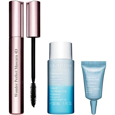Clarins 4D Look Set Energizing Eyes Fragile Contour гель для снятия макияжа 2 шт. НОВЫЙ - Изображение 1 из 2