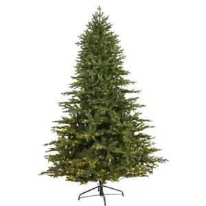 Nearly Natural Wyoming Spruce 7.5′ Artificial Christmas Tree with 650 Clear L... - Picture 1 of 1