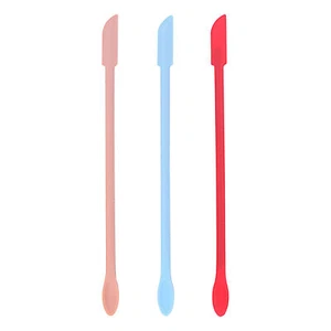 Silicone Spatula Set Mini-Makeup Spatula Kitchen Jam jar Spatula Reusable - Picture 1 of 13