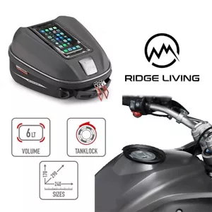 GIVI ST611+ 4-6L Tanklock Bag + Ring Fits BMW R NINE T 2014 2015 2016 2017 2018 - Picture 1 of 12