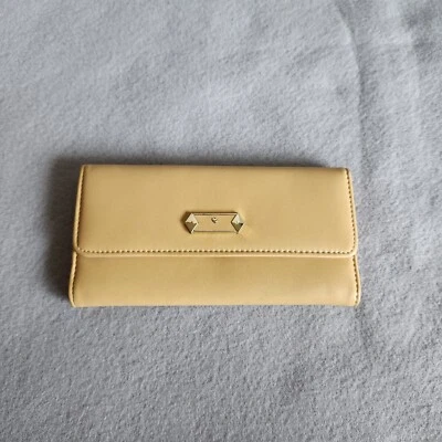 Fossil Wallet Women's Tan Yellow Faux Leather Pleather - Image 1 of 4